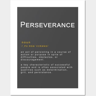 Motivational Word: Perseverance Posters and Art